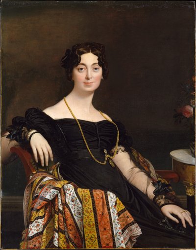 Porträt der Madame Leblanc von Jean Auguste Dominique Ingres